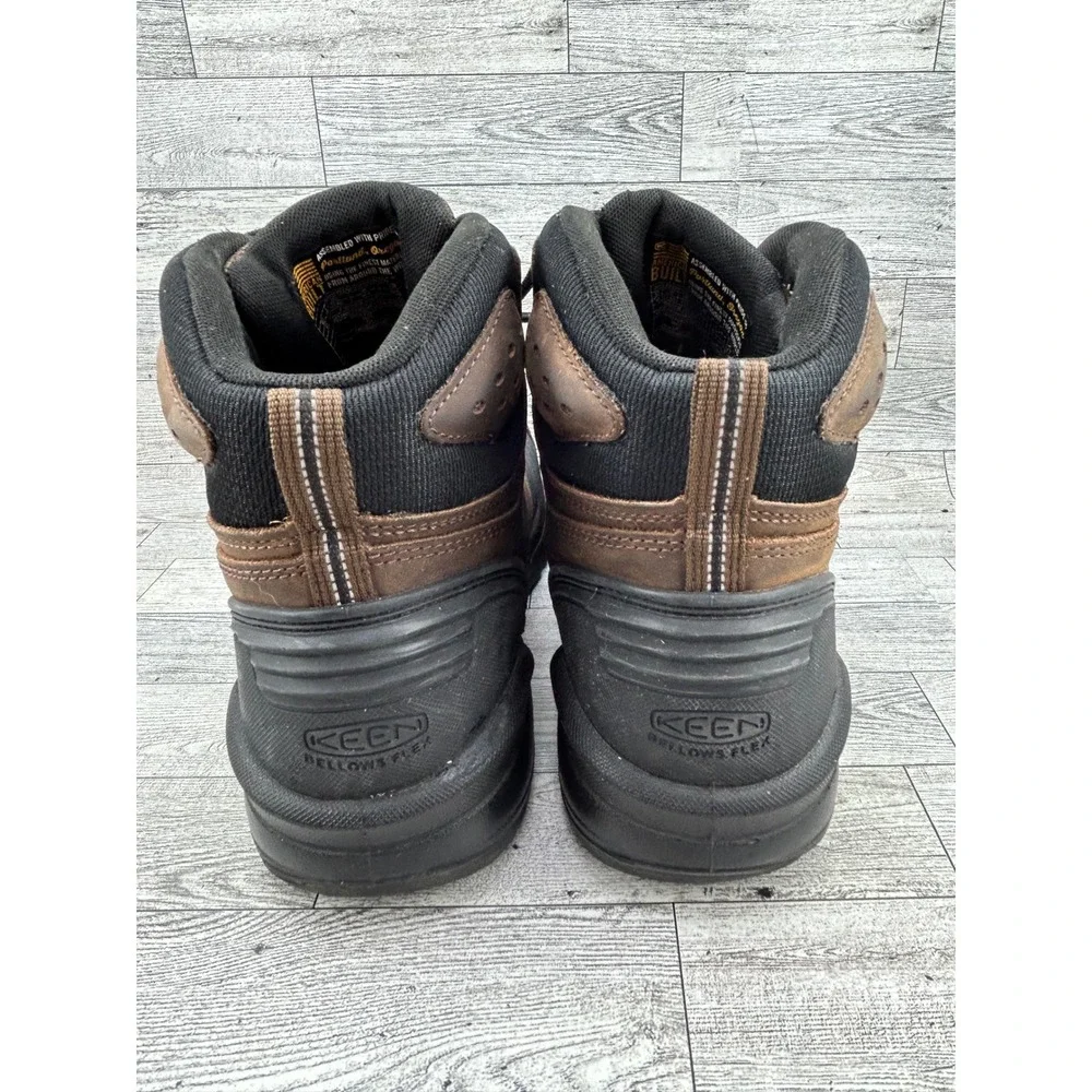 Keen Utility Troy 6 Men Carbon Fiber Toe Waterproof Work Boots Dark Earth 11.5D